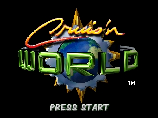 Cruis'n World title screen for Nintendo 64